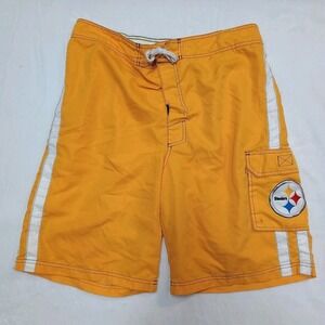 Pittsburgh Steelers Yellow Swim Shirts Trunks Size XL